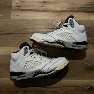 Jordan 5 white cement